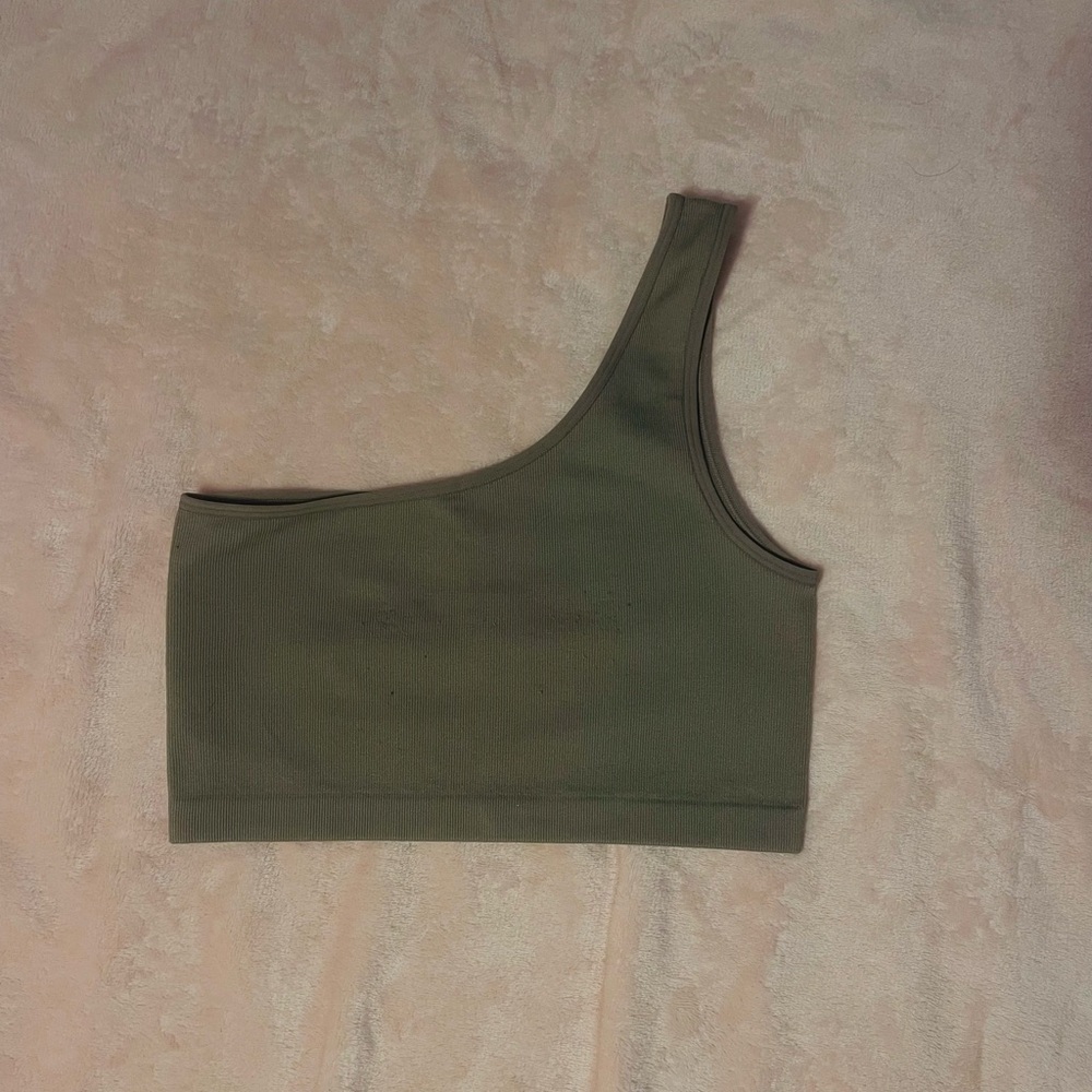 Asymmetrical Tan Women's Top